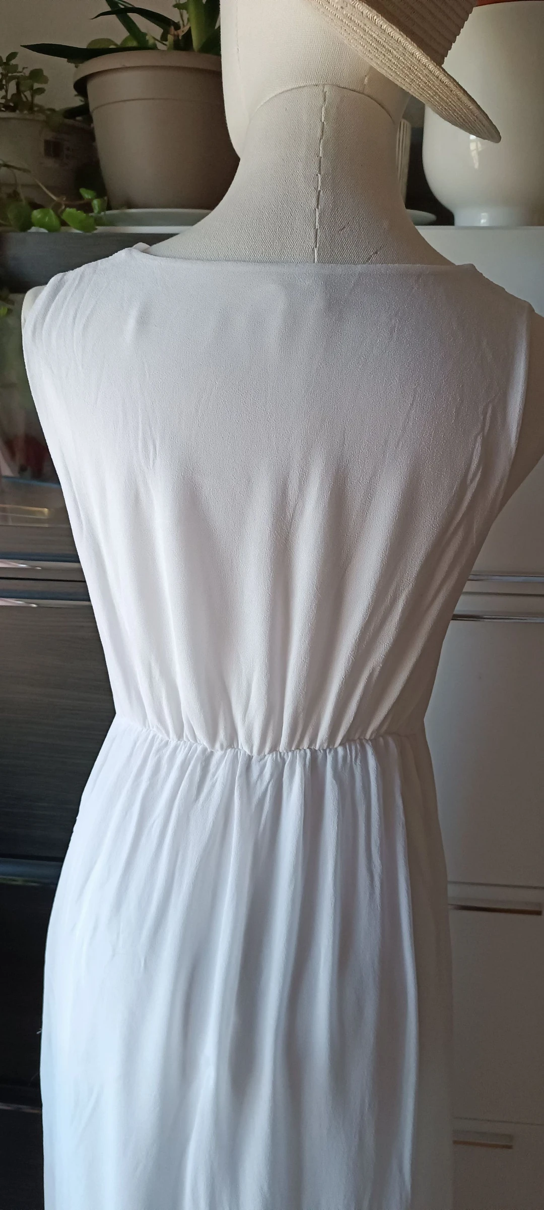 Boème lange witte jurk een maat – photo 10